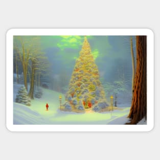 Christmas forest Sticker